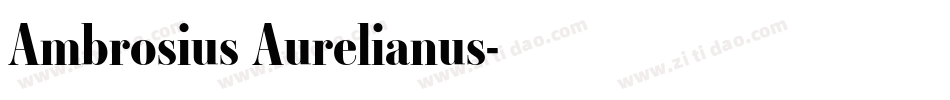 Ambrosius Aurelianus字体转换